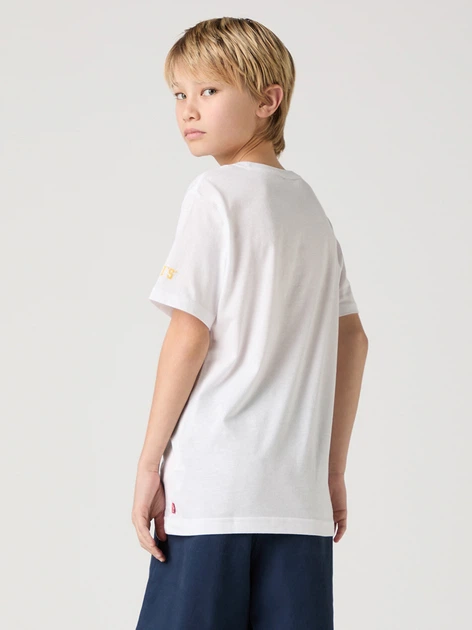 Подростковая футболка для мальчика Levi`s Lvb Ls Monogram Tee 9EL402-W1T 170-176 см (16A) Белая (3666643152161) - Фото 2 Подростковая футболка для мальчика Levi`s Lvb Ls Monogram Tee 9EL402-W1T 170-176 см (16A) Белая (3666643152161) - изображение 2