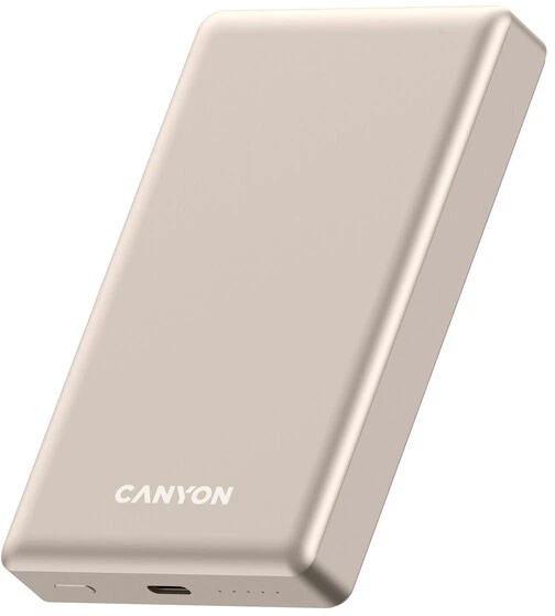 УМБ Canyon OnPower 510 slim Magsafe 10000 mAh PD20W Beige (CNS-CPB510BE) - зображення 4
