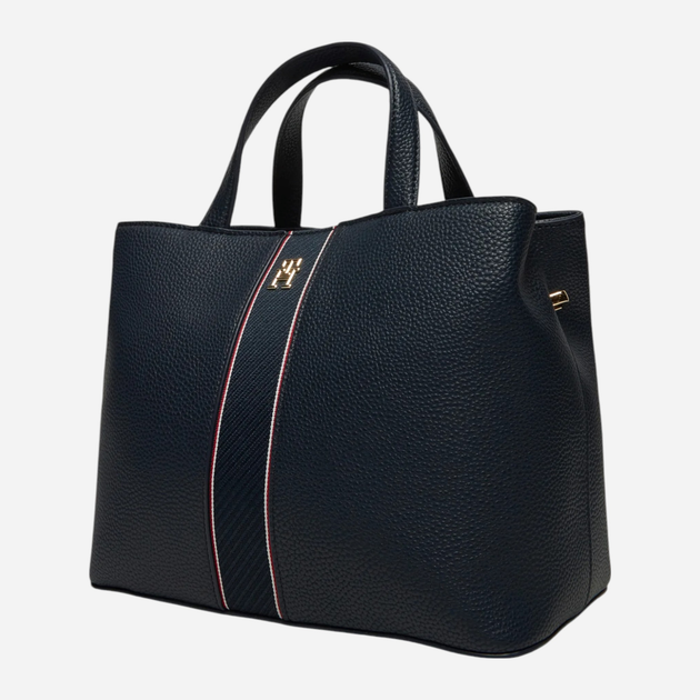 Torba shopper damska Tommy Hilfiger AW0AW16873-DW6 Ciemnogranatowa (8720638203391) - obraz 3