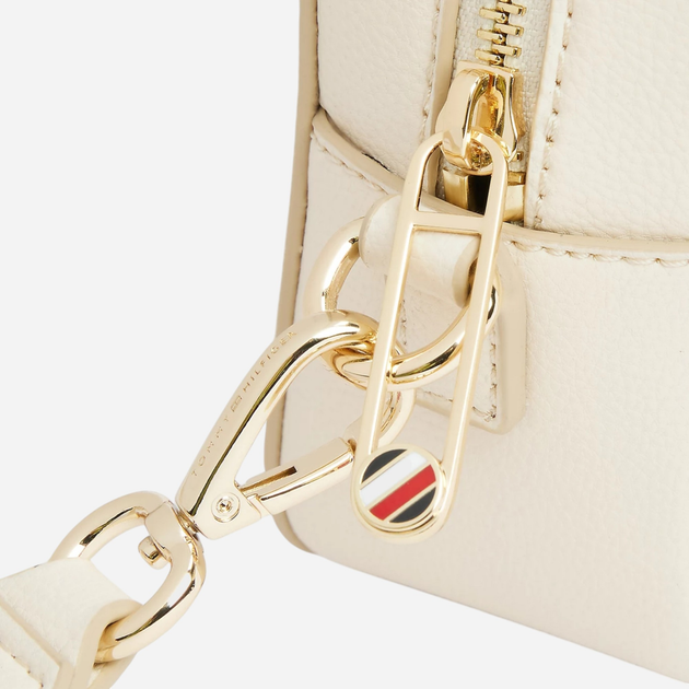 Torebka crossbody damska mała Tommy Hilfiger AW0AW16906-AA8 Mleczna (8720638340799) - obraz 4