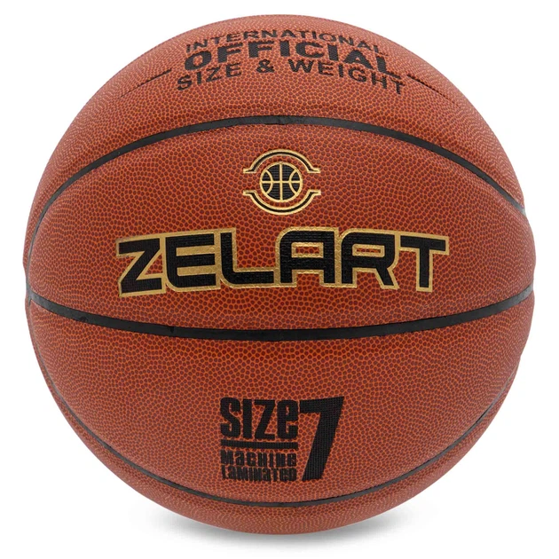 Мяч баскетбольный № 7 ZELART ROOKIE GEAR коричневый GB4430 - изображение 5