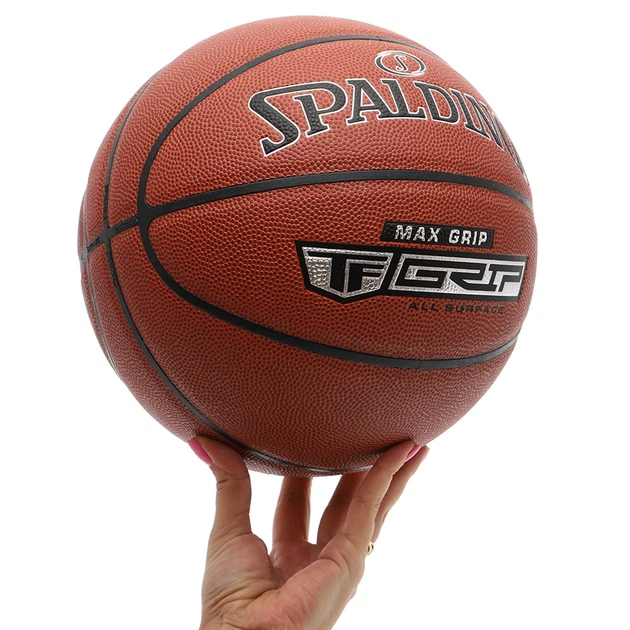 Мяч баскетбольный № 7 композитная кожа SPALDING TF MAX GRIP коричневый 76873Y - изображение 5