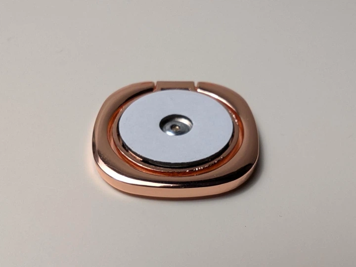 Держатель для телефона PopSockets с кольцом металлический розовое золото - изображение 2
