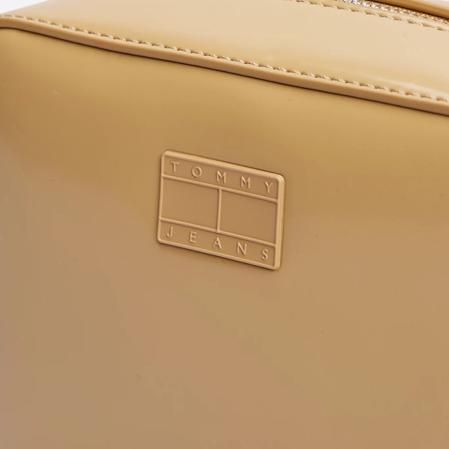 Сумка крос-боді через плече жіноча маленька Tommy Hilfiger AW0AW16965-RBR Світло-коричнева (8720638204145) - зображення 3