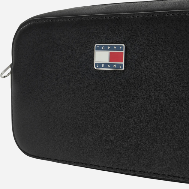 Сумка крос-боді через плече жіноча маленька Tommy Hilfiger AW0AW16961-BDS Чорна (8720638201359) - зображення 5