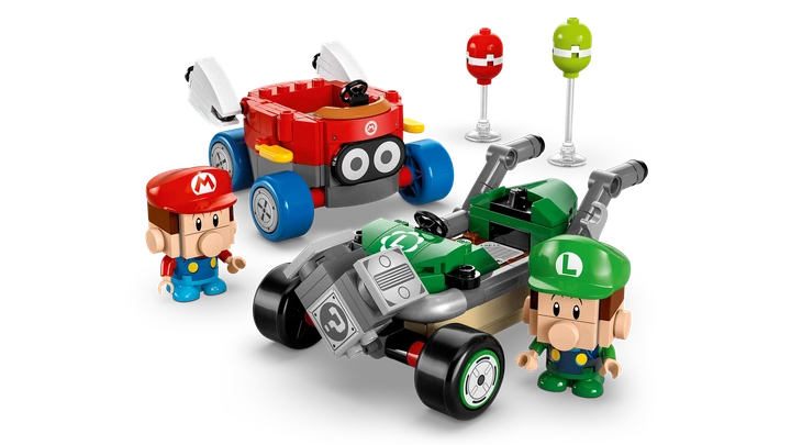 Конструктор LEGO Super Mario Mario Kart: Бэби Марио против Бэби Луиджи 321 элемент (72034) - Фото 3 Конструктор LEGO Super Mario Mario Kart: Бэби Марио против Бэби Луиджи 321 элемент (72034) - изображение 3