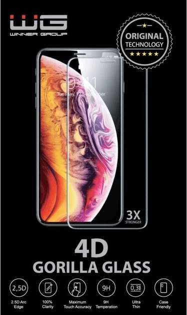 Szkło hartowane Winner Group 4D Full Glue do Samsung Galaxy A21s Black (8591194096204) - obraz 2