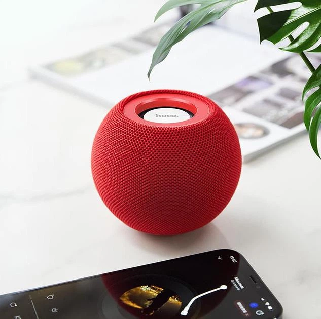 Акустика HOCO BS45 Deep sound sports BT speaker, BT5.0, TWS, FM, TF, red - изображение 4