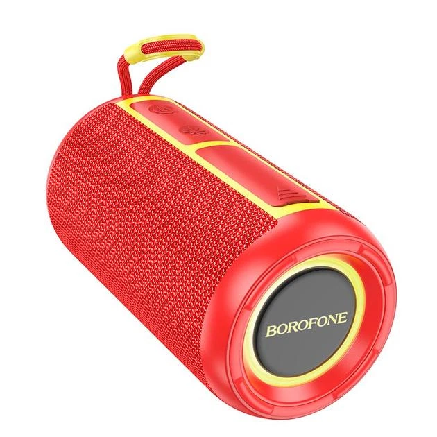 Акустика Borofone BR37 Noble sports BT speaker, BT5.3, USB, TF, FM, AUX, TWS, 5Wx2, 2h, red - изображение 2