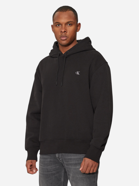 Худі чоловіче Calvin Klein Jeans J30J326748-BEH S Чорне (8720639951055) - зображення 1