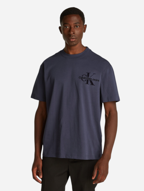 Футболка бавовняна чоловіча Calvin Klein Jeans J30J327107-CGE M Темно-сіра (8720639923618) - зображення 1