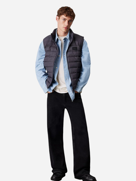 Bezrękawnik męski puchowy Calvin Klein Jeans J30J326718-BAN 2XL Ciemnoszary (8720639907120) - obraz 3