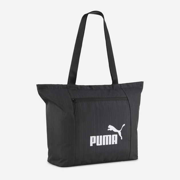 Спортивна сумка шопер жіноча тканинна велика Puma Base Shopper 09134501 Чорна (4067983510113) - зображення 1