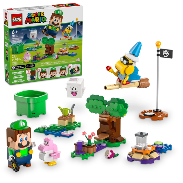 Конструктор LEGO Super Mario Пригоди з інтерактивною фігуркою Луїджі 210 деталей (71440) - зображення 5