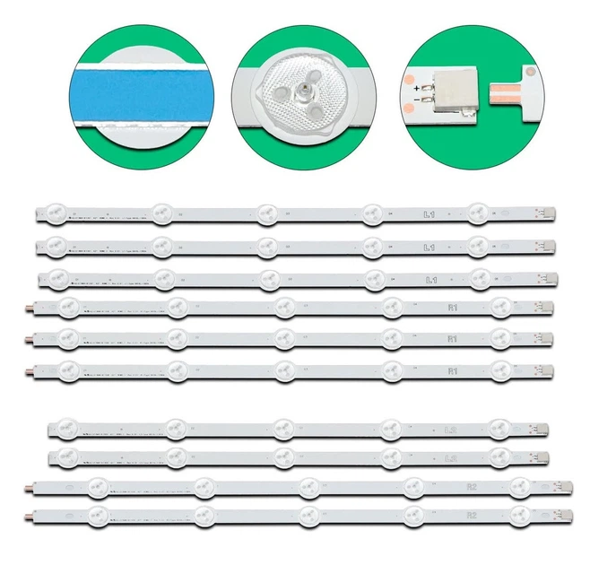 Комплект LED подсветки LG 42 ROW2.1 Rev 0.6 42 ROW2.1 Rev0.0 42LN5708 42LN570,42LM340T 42LA620 6916L-1029A 6916L-1028A - Фото 2 Комплект LED подсветки LG 42 ROW2.1 Rev 0.6 42 ROW2.1 Rev0.0 42LN5708 42LN570,42LM340T 42LA620 6916L-1029A 6916L-1028A - изображение 2