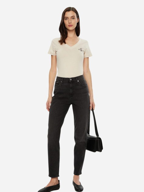 Джинси Regular Fit жіночі Calvin Klein Jeans J20J224518-1BY 31-28 Чорні (8720639946419) - зображення 3