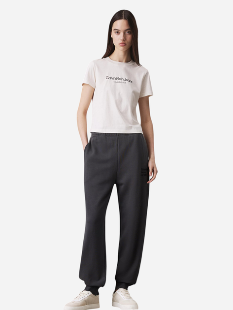 Спортивні штани жіночі Calvin Klein Jeans J20J224989-PT2 XS Темно-сірі (8720639941872) - зображення 3