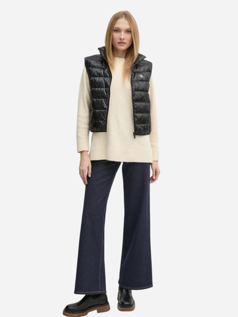 Теплий жилет пуховий короткий жіночий Calvin Klein Jeans J20J224711-BEH M Чорний (8720639916450) - зображення 3