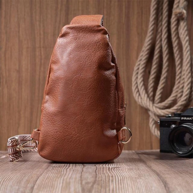 Женская сумка Vintage 15х25х5 см рыжая из экокожи через плечо 60728 - Фото 10 Женская сумка Vintage 15х25х5 см рыжая из экокожи через плечо 60728 - изображение 10