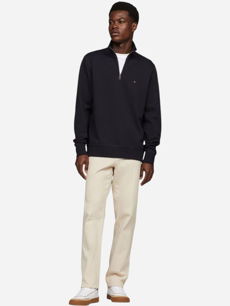 Светр чоловічий на блискавці Tommy Hilfiger MW0MW37238-DW5 M Темно-синій (8720637780251) - зображення 3