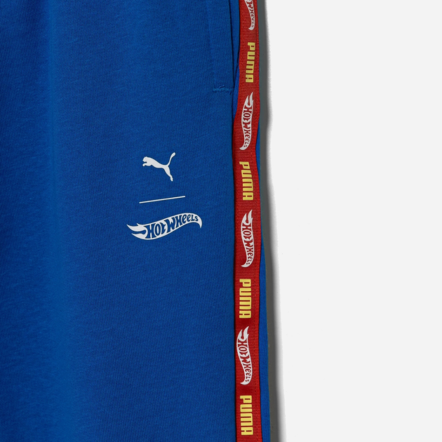 Spodnie dresowe chłopięce Puma x Hot Wheels Sweatpants Tr 63007258 104 cm Niebieskie (4067983573491) - obraz 3