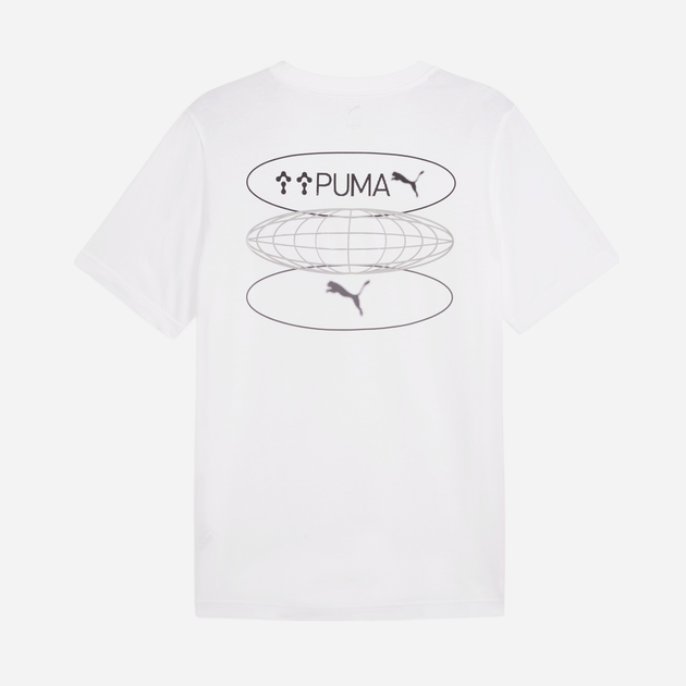 Koszulka męska bawełniana Puma Graphics 3 Circles Tee 68483402 M Biała (4067983350184) - obraz 5