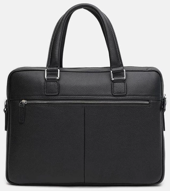 Чоловіча шкіряна сумка Borsa Leather стильна ділова сумка через плече 54149 - зображення 3