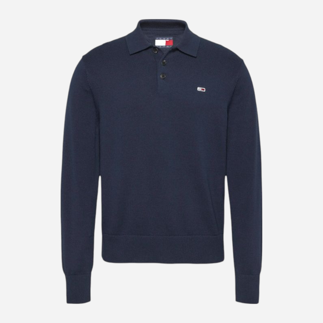 Поло чоловіче Tommy Jeans DM0DM20304-C1G L Темно-синє (8720638487593) - зображення 4