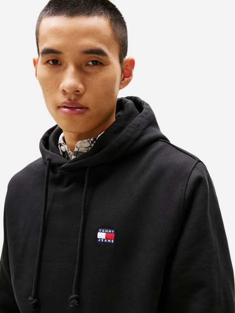 Худі чоловіче Tommy Jeans DM0DM20258-BDS 2XL Чорне (8720638423065) - зображення 4