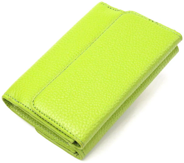 Кошелек женский CANPELLINI из натуральной кожи флотар с монетницей Салатовый 55717 - Фото 2 Кошелек женский CANPELLINI из натуральной кожи флотар с монетницей Салатовый 55717 - изображение 2