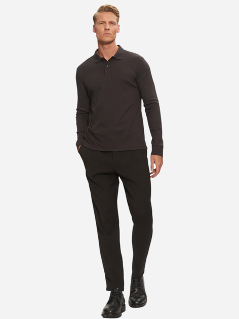 Поло чоловіче Calvin Klein K10K112750-BEH 2XL Чорне (8720109014341) - зображення 3