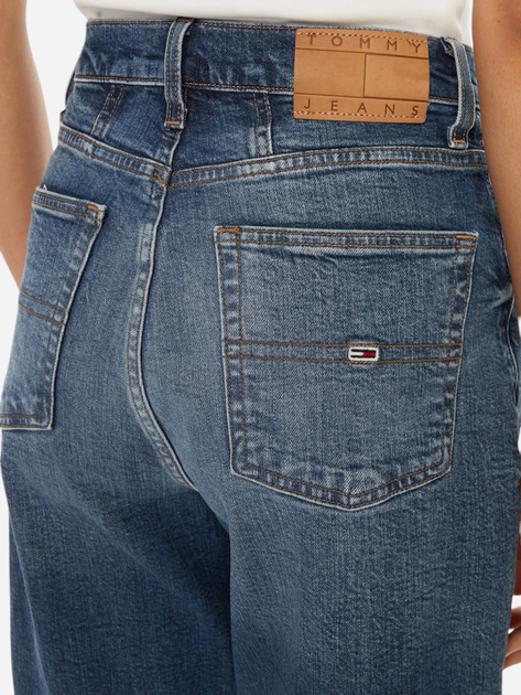 Jeansy mom fit damskie z wysokim stanem Tommy Jeans DW0DW20224-1BK 29-30 Ciemnoniebieskie (8720638467359) - obraz 5
