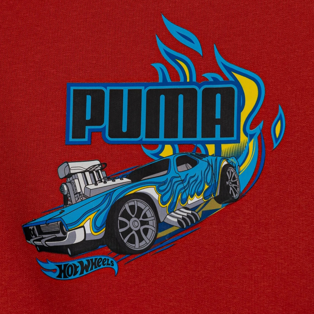 Дитячий спортивний костюм (світшот + штани) для хлопчика Puma x Hot Wheels Minicats Crew Set Inf 63007315 80 см Червоний (4067983573545) - зображення 4