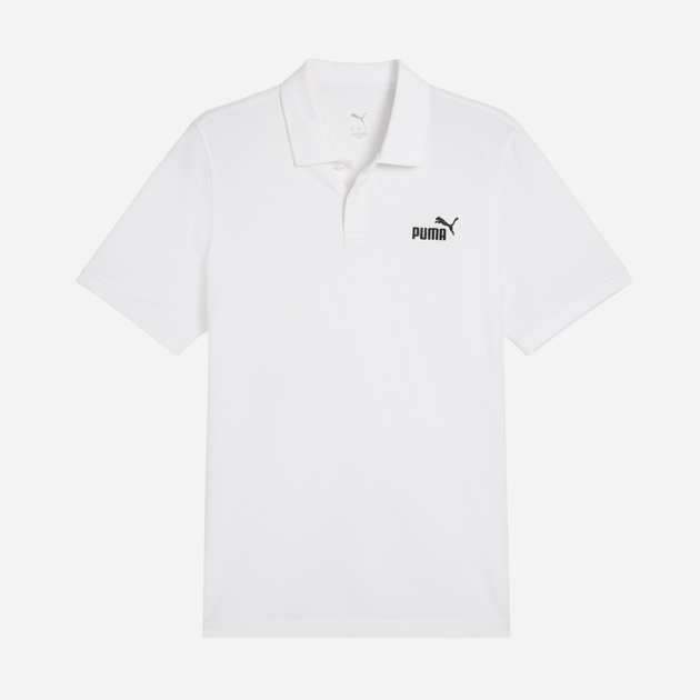 Поло довге чоловіче Puma Ess No.1 Logo Pique Polo 68255202 3XL Біле (4067983317972) - зображення 6