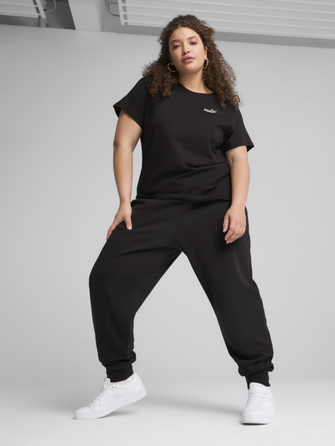 Футболка бавовняна жіноча Puma Ess Small No.1 Logo Tee 68237201 S Чорна (4067983403668) - зображення 3