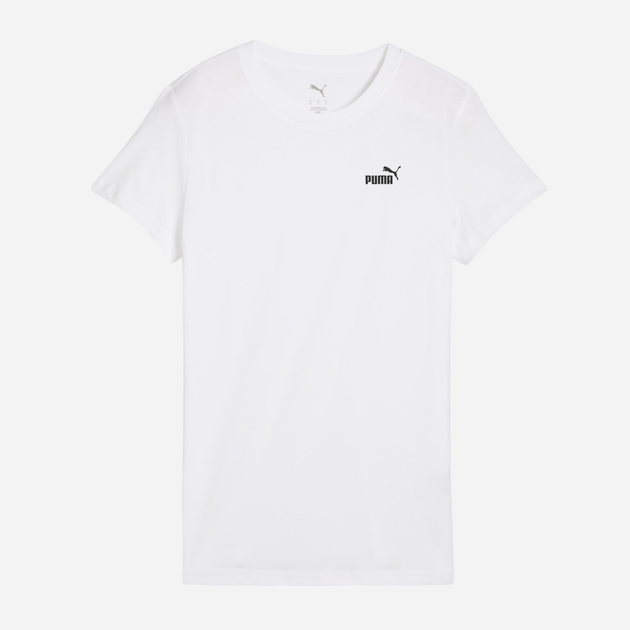 Футболка бавовняна жіноча Puma Ess Small No.1 Logo Tee 68237202 2XL Біла (4067983403507) - зображення 4