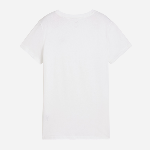 Футболка бавовняна жіноча Puma Ess Small No.1 Logo Tee 68237202 2XL Біла (4067983403507) - зображення 5