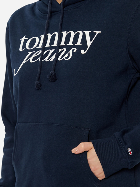 Худі жіноче Tommy Jeans DW0DW20170-C1G S Темно-синє (8720638420743) - зображення 4