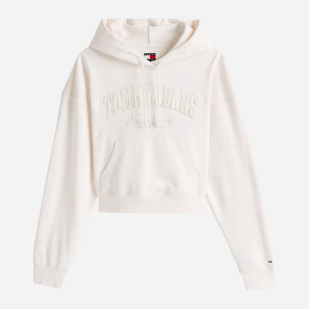 Худі жіноче Tommy Jeans DW0DW19413-YBH L Молочне (8720638463580) - зображення 5