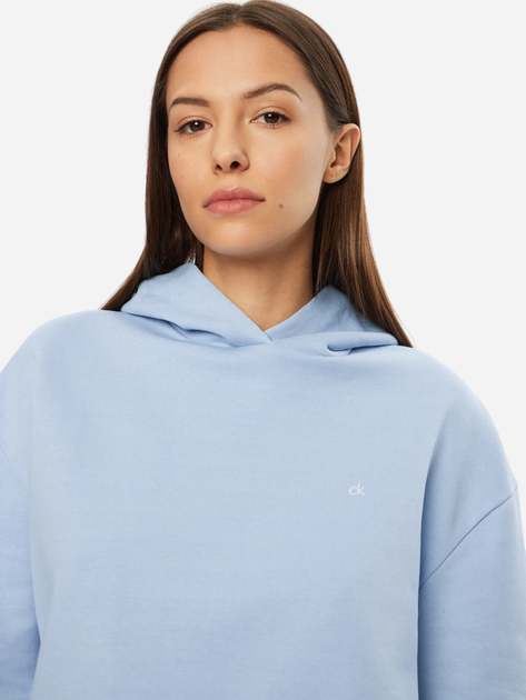 Bluza damska z kapturem elegancka Calvin Klein K20K208126-C1X XS Niebieska (8720639976997) - obraz 5