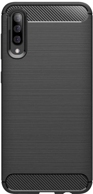 Etui plecki Winner Group Carbon do Samsung Galaxy A50 Black (8591194090929) - obraz 1