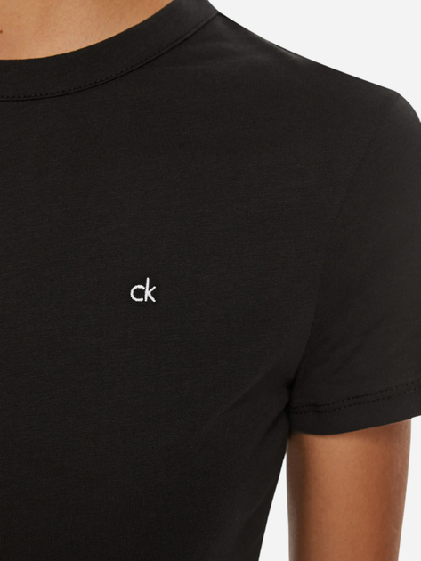 Koszulka damska bawełniana Calvin Klein K20K208061-BEH S Czarna (8720639735129) - obraz 5