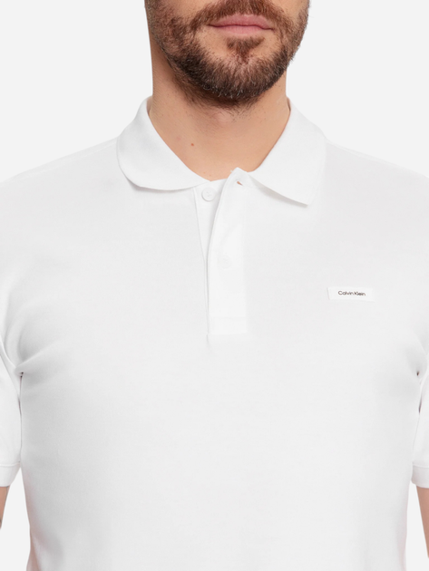 Поло чоловіче Calvin Klein K10K111657-YAF XL Біле (8720107792975) - зображення 4