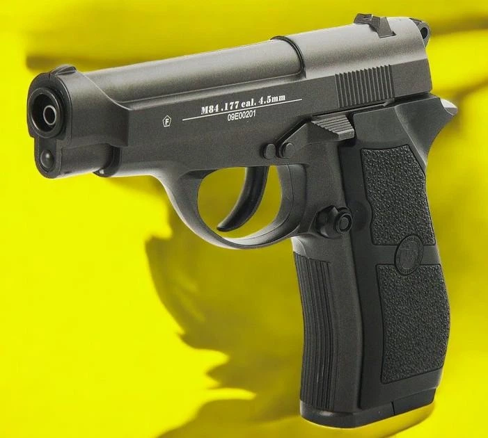 Пневматичний пістолет WinGun 301 Beretta M84 + 4 шт СО2 + 250 кульок BB - Фото 3 Пневматичний пістолет WinGun 301 Beretta M84 + 4 шт СО2 + 250 кульок BB - зображення 3
