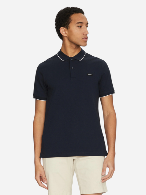 Поло чоловіче Calvin Klein K10K112751-CHW 2XL Темно-синє (8720109019483) - зображення 1