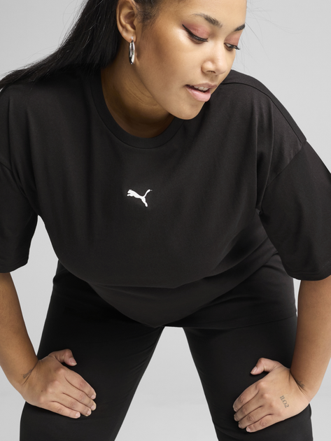 Футболка бавовняна жіноча Puma Ess Relaxed Tee 68497101 L Чорна (4067983642173) - зображення 5