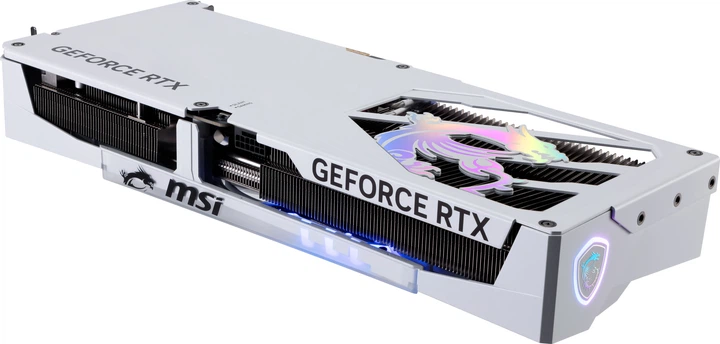 Відеокарта MSI PCI-Ex GeForce RTX 5080 GAMING TRIO OC WHITE 16GB GDDR7 (256bit) (2715/30000) (HDMI, 3 x DisplayPort) (RTX 5080 16G GAMING TRIO OC WHITE) - зображення 6