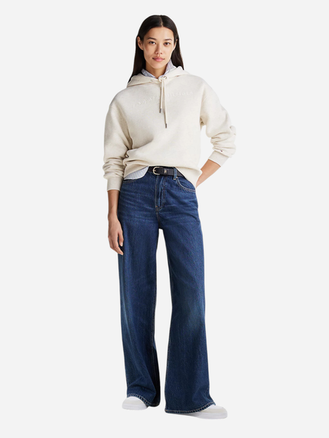 Bluza damska z kapturem elegancka Tommy Hilfiger WW0WW43598-HGE S Jasnobeżowa (8720638375937) - obraz 3