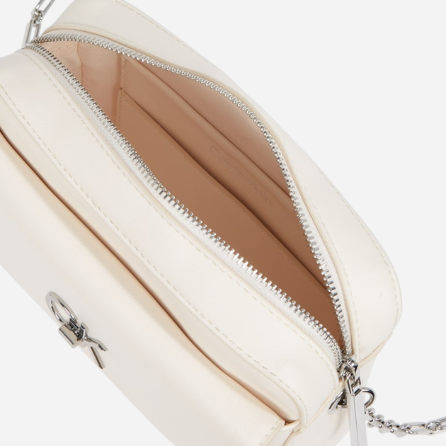 Сумка крос-боді через плече жіноча маленька Calvin Klein K60K613089-YAO Молочна (8721107067896) - зображення 4