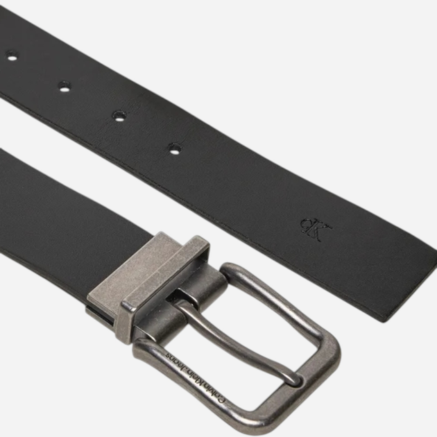 Ремінь чоловічий з натуральної шкіри Calvin Klein Jeans K50K512083-0GT 100 см Чорний (8720639568000) - зображення 3